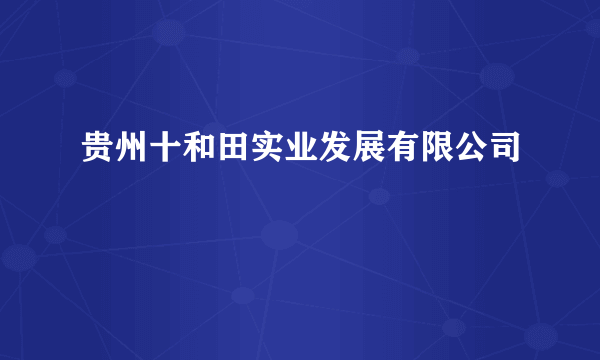 贵州十和田实业发展有限公司