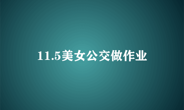 11.5美女公交做作业