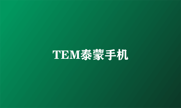 TEM泰蒙手机