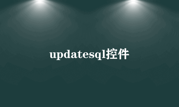 updatesql控件