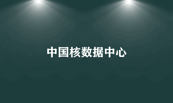 中国核数据中心