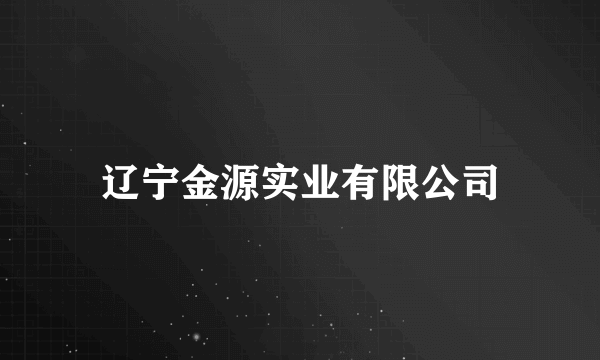 辽宁金源实业有限公司
