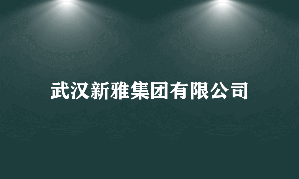 武汉新雅集团有限公司