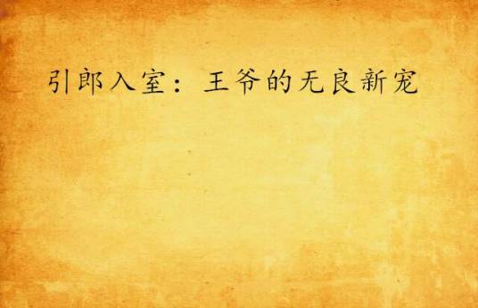 引郎入室：王爷的无良新宠