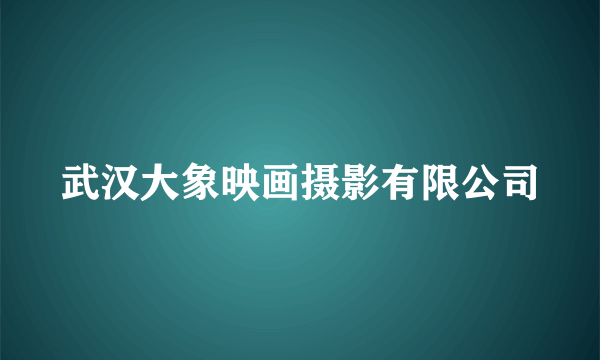 武汉大象映画摄影有限公司