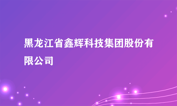 黑龙江省鑫辉科技集团股份有限公司