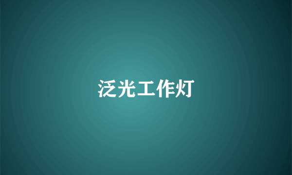 泛光工作灯