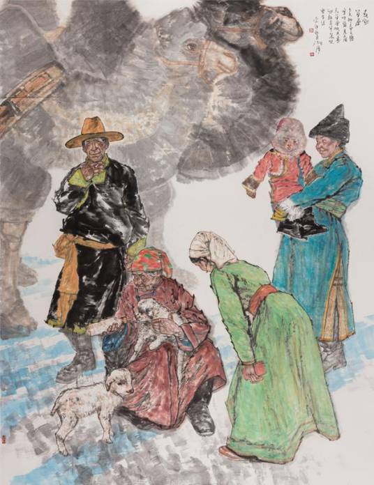 春到草原（李洋2019年创作国画）