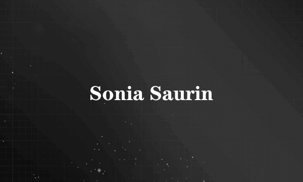 Sonia Saurin