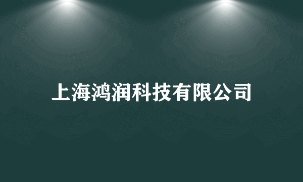 上海鸿润科技有限公司