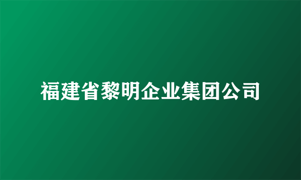 福建省黎明企业集团公司