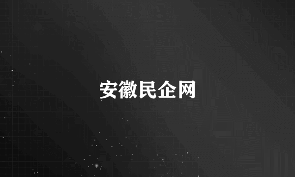 安徽民企网