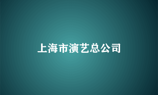 上海市演艺总公司