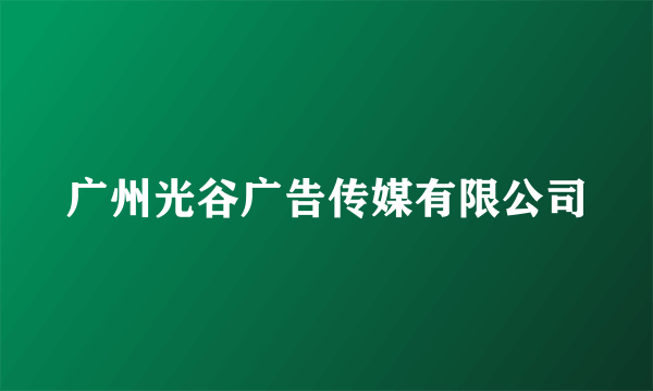 广州光谷广告传媒有限公司