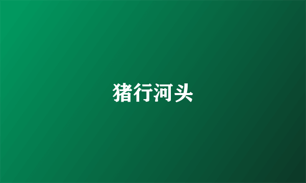 猪行河头
