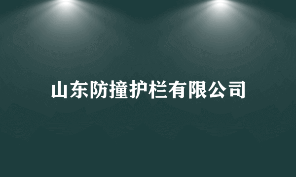 山东防撞护栏有限公司