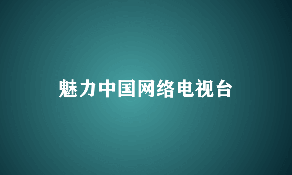 魅力中国网络电视台