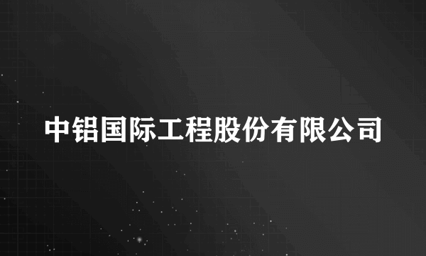 中铝国际工程股份有限公司