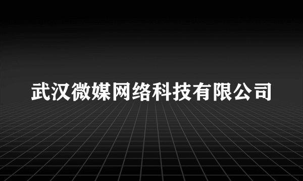 武汉微媒网络科技有限公司