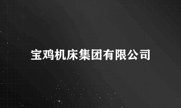 宝鸡机床集团有限公司