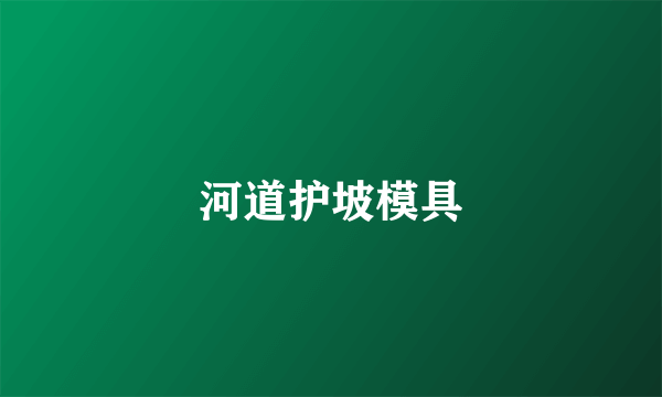 河道护坡模具
