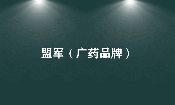 盟军（广药品牌）