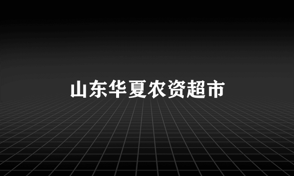 山东华夏农资超市