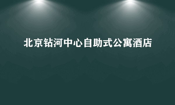 北京钻河中心自助式公寓酒店