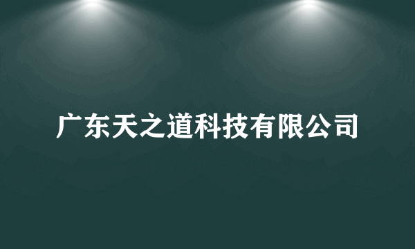 广东天之道科技有限公司