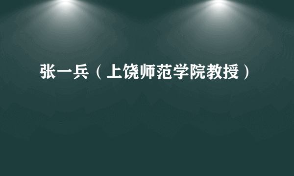 张一兵（上饶师范学院教授）