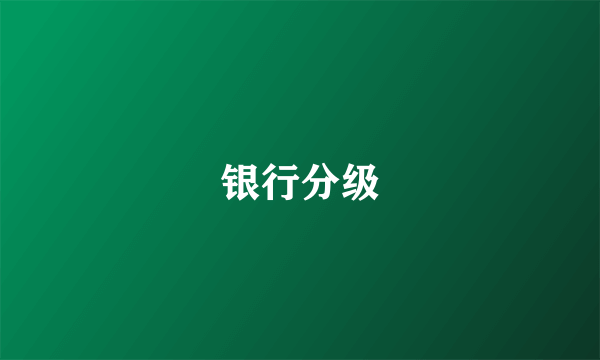 银行分级
