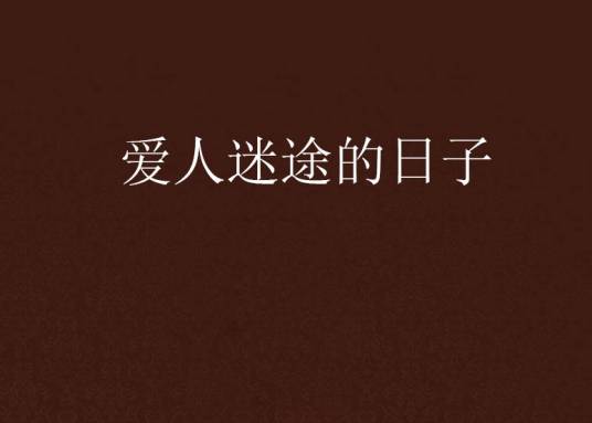 爱人迷途的日子