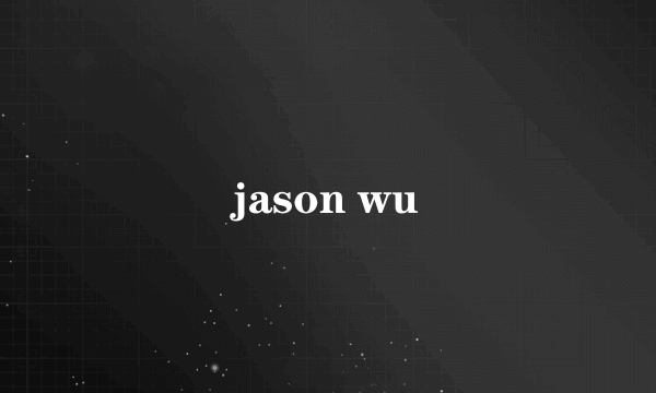 jason wu