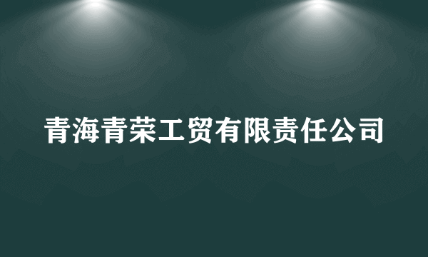 青海青荣工贸有限责任公司
