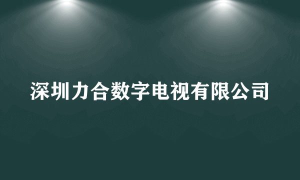 深圳力合数字电视有限公司