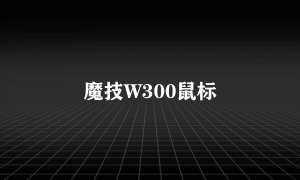魔技W300鼠标