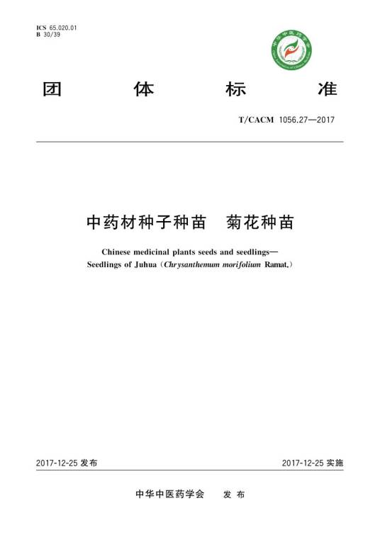 中药材种子种苗—菊花种苗