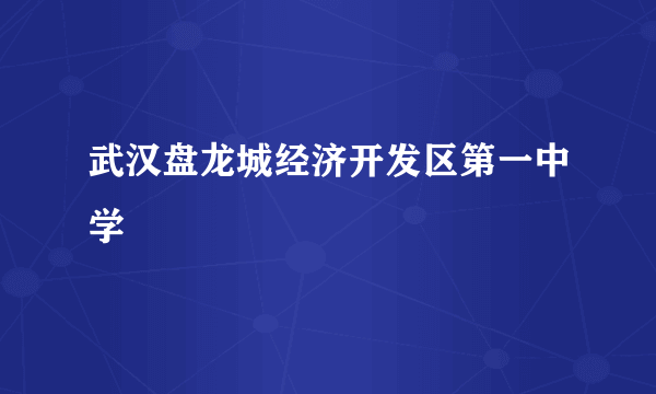 武汉盘龙城经济开发区第一中学