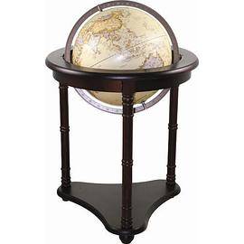 地球仪（43cm落地式木质底座·中英文对照·仿古版）