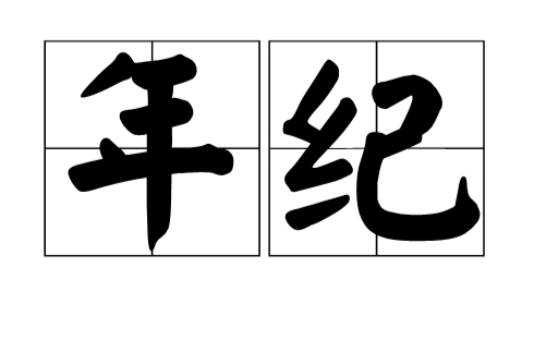 年纪（汉语词语）