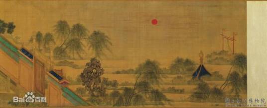 清冷枚仿仇英汉宫春晓卷