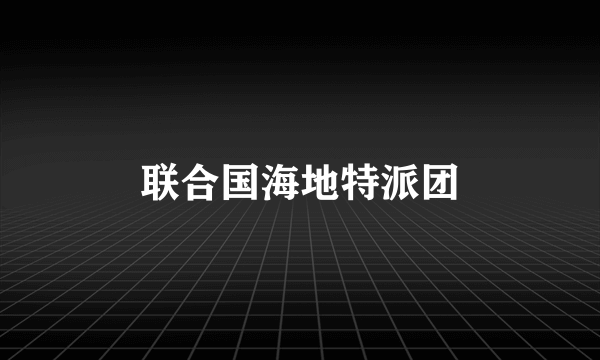 联合国海地特派团