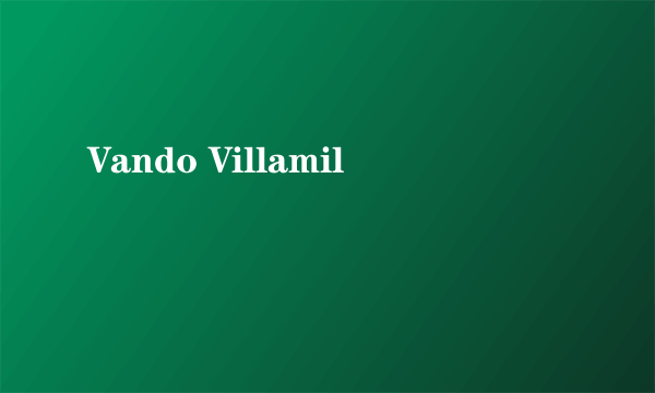 Vando Villamil