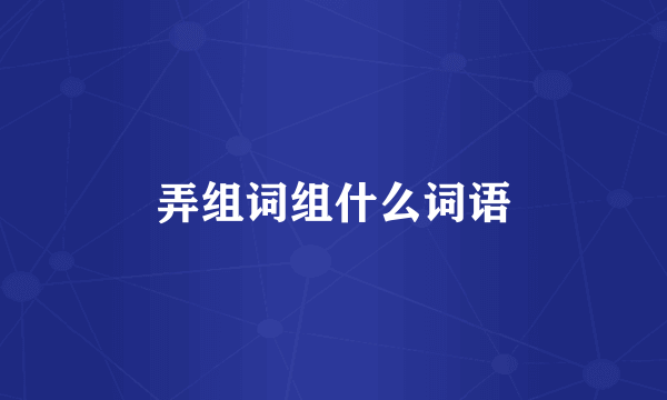 弄组词组什么词语