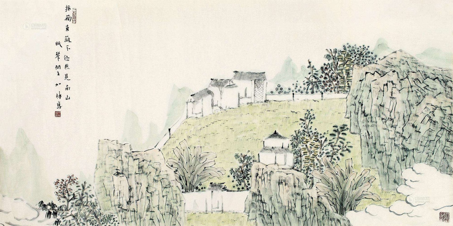 采菊东篱下，悠然见南山的意思是什么？