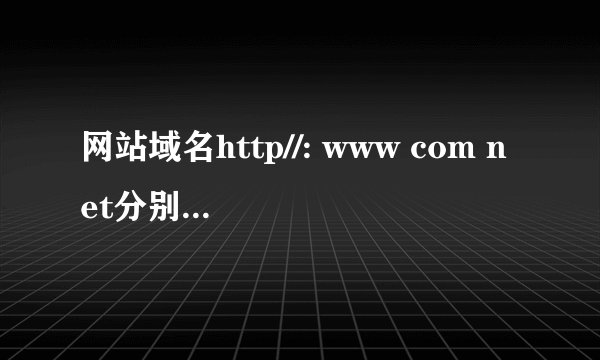 网站域名http//: www com net分别表示什么?
