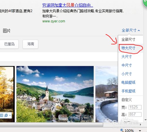 怎样搜索很大的图片?