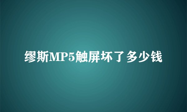 缪斯MP5触屏坏了多少钱