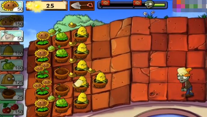 植物大战僵尸里 屋顶那一关 投石车僵尸要怎么对付啊