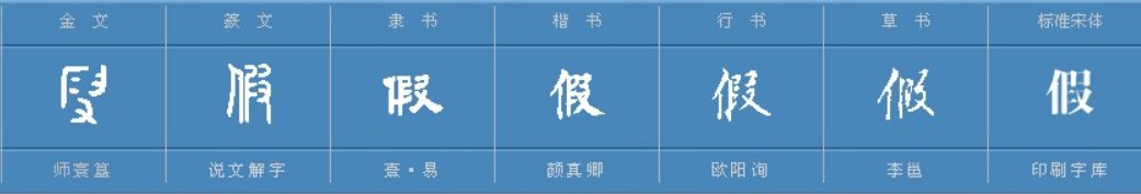 假的笔顺笔画顺序